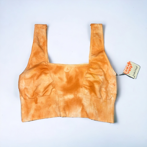 NWT M/L Good Karma Tie Dye Active Bralette - Coral Clay - Picture 6 of 9
